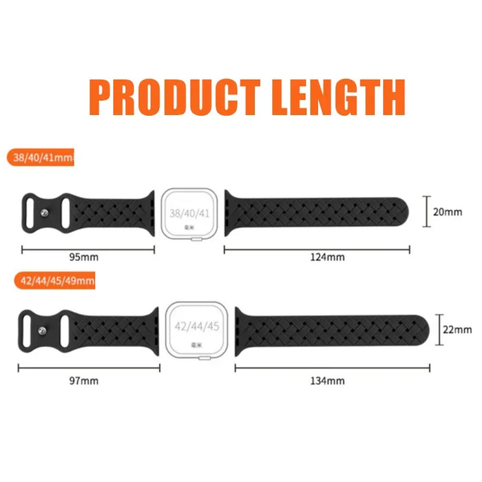 Silicone Strap for Apple Watch Band Ultra 2 49mm 46MM 44mm 42mm 40 41mm Sport Breathable Bracelet For IWatch Series 9 8 7 6 SE 5