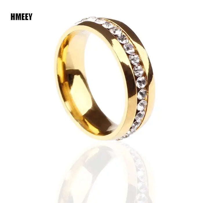 HMEEY New Minimalist Thin Rings for Women Wedding Brilliant Cubic Zircon High Quality Versatile Female Finger Ring Jewelry