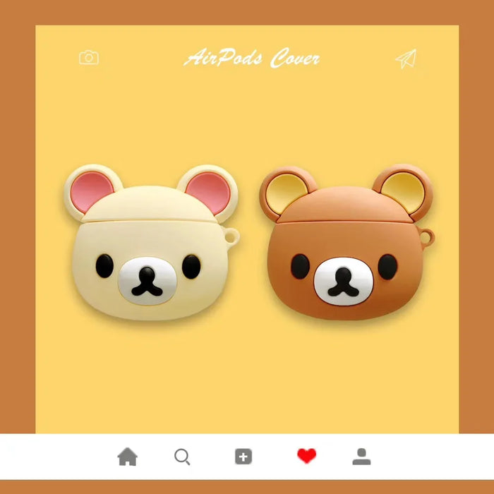 Rilakkuma For Airpods 1 2 3 Pro Pro 2 Silicone Earphone Case Accessories Cover