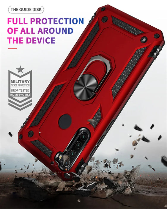 For Xiaomi Redmi Note 8T 7 8 Pro Case Luxury Armor Shockproof Phone Case For Redmi 7 8 7A 8A Car Magnetic Ring Holder Back Cover