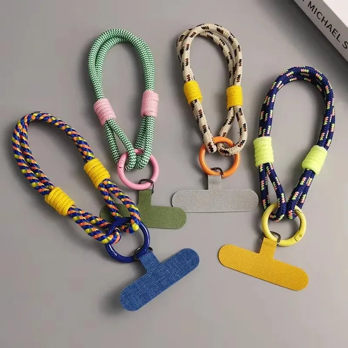 1 PC Two Simple Wrist Lanyards Anti-Breakage, Prevent Fall and Anti-Lost Universal Mobile Phone Case Lanyards