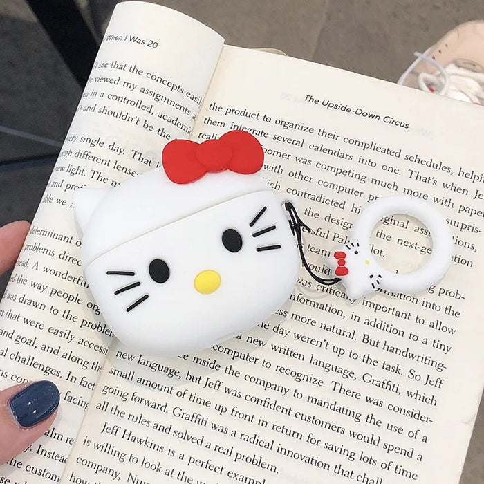 3D Music Case for Apple AirPods 1 2 3 Pro 2 Case Cute Cartoon Anime Silicone Earphone Protective Cases Accessories Headphone Box