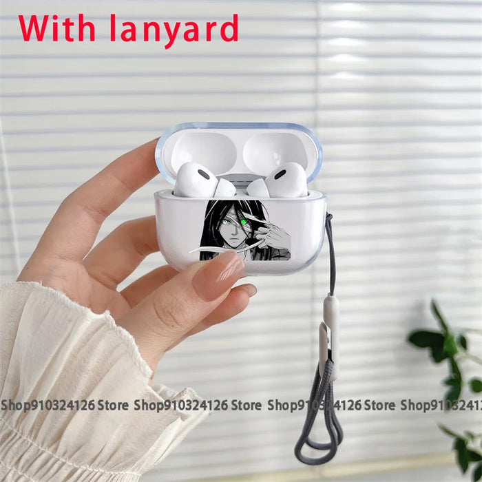 Attack on Titan Earphone Case for Airpods 1 2 3 Pro 2 Soft Wirless Bluetooth Headphone Cover Cartoon Anime AirPods Case