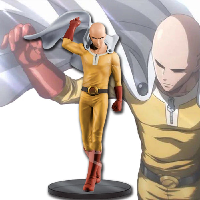 ONE PUNCH-MAN Figure Bald Saitama Tatsumaki 18CM Anime Figure  Standing Figure Model Toy Static Collection Desktop Ornaments PVC