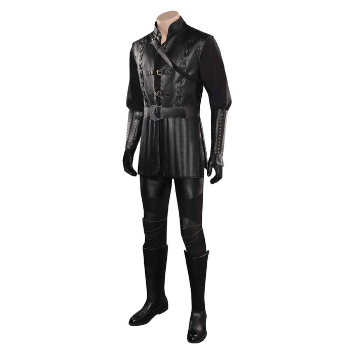 Geralt of Rivia Cosplay Men Witcher Costume Jacket Coat Pants Belt Cloak Outfit For Adult Male Fantasia Halloween Carnival Suit