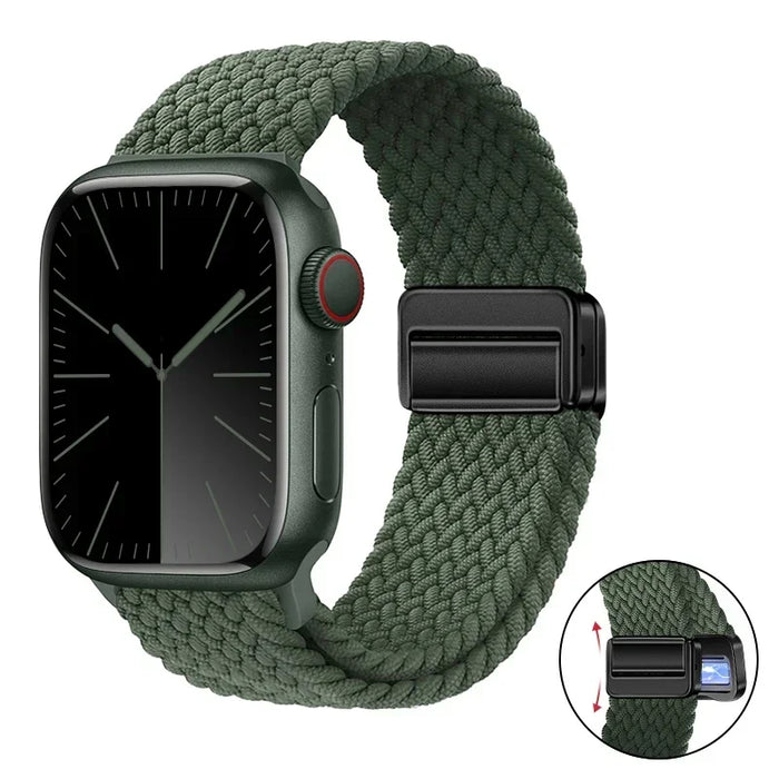 Woven nylon strap For Apple Watch 10 42mm 46mm Ultra 2 49mm 9 8 7 45mm 41mm breathable bracelet For iwatch 6 5 4 3 SE 44mm 40mm