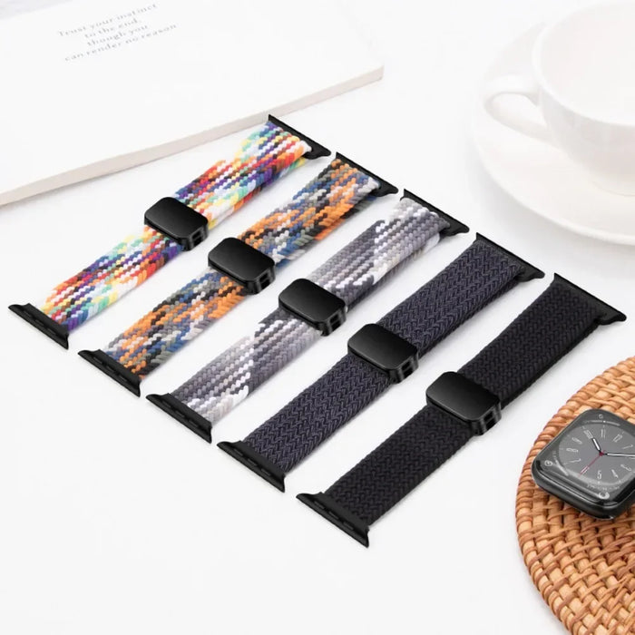 Woven nylon strap For Apple Watch 10 42mm 46mm Ultra 2 49mm 9 8 7 45mm 41mm breathable bracelet For iwatch 6 5 4 3 SE 44mm 40mm