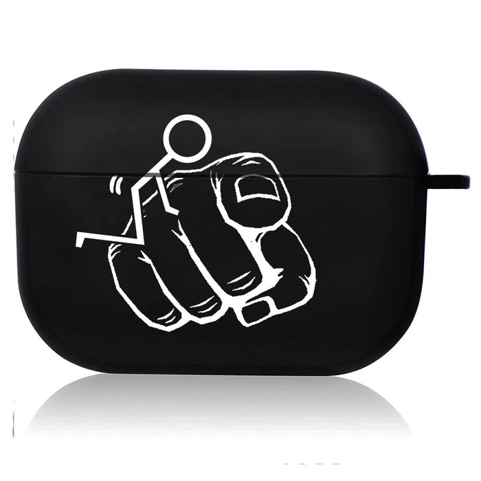 Creative Line Cute Black Airpod Cases Air Pro 3 for Airpods Pro 2 3rd Pods Gen Airpord Cover Cute Cartoon Simple Line Art Case