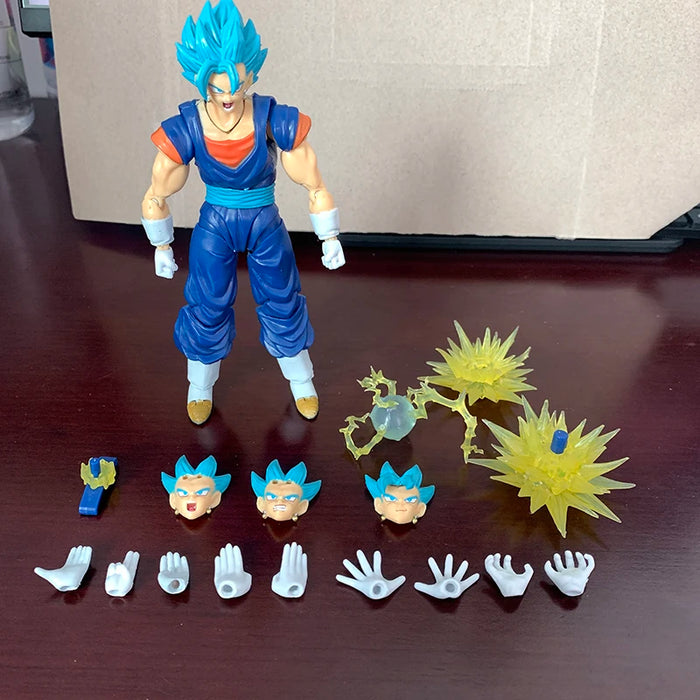 SHF Dragon Ball Super Saiyan Vegito Action Figure God Anime DragonBall Gokou Figurine Toy Christmas Gift Collection