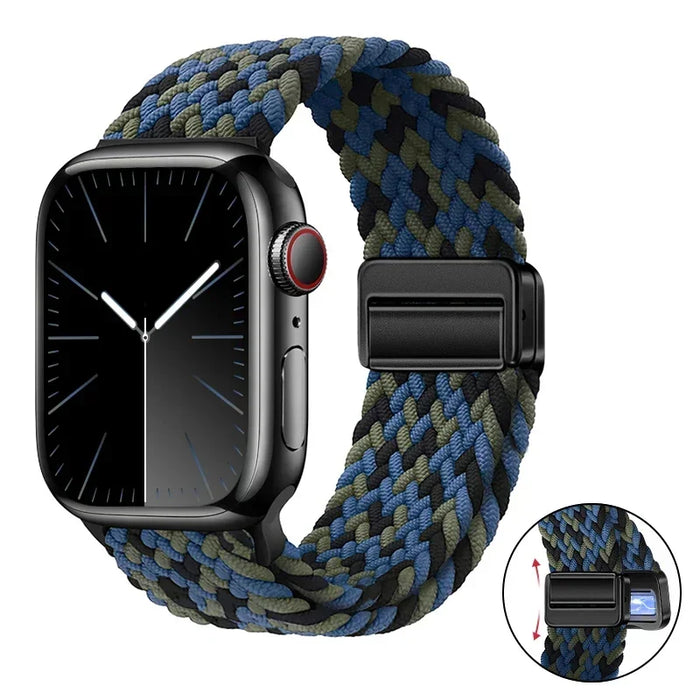 Woven nylon strap For Apple Watch 10 42mm 46mm Ultra 2 49mm 9 8 7 45mm 41mm breathable bracelet For iwatch 6 5 4 3 SE 44mm 40mm