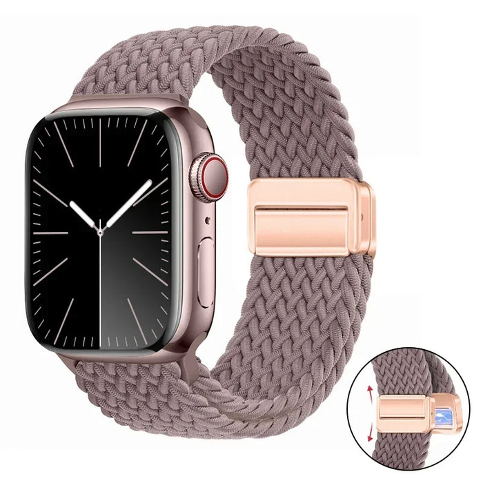 Woven nylon strap For Apple Watch 10 42mm 46mm Ultra 2 49mm 9 8 7 45mm 41mm breathable bracelet For iwatch 6 5 4 3 SE 44mm 40mm