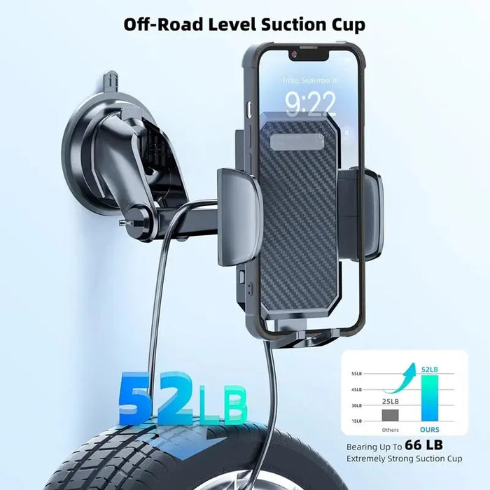 VIKEFON Sucker Car Phone Holder Mount Stand Suction Cup Smartphone Mobile Cell Support in Car Bracket For iPhone Xiaomi Samsung