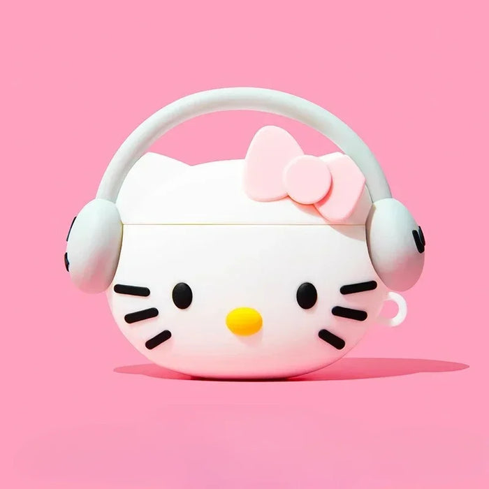 3D Music Case for Apple AirPods 1 2 3 Pro 2 Case Cute Cartoon Anime Silicone Earphone Protective Cases Accessories Headphone Box