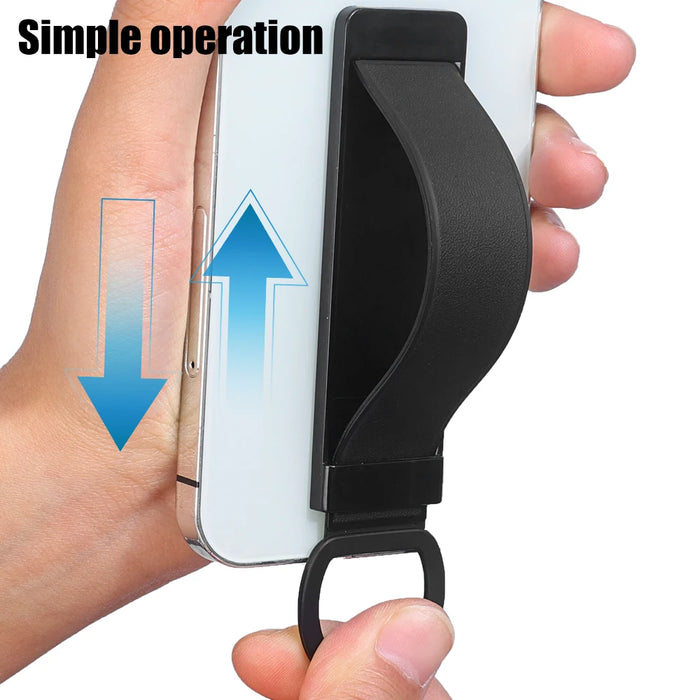 Universal Wristband Finger Holder Invisible Buckle Mobile Phone Back Sticker Desk Bracket Telescopic Push Pull Handle Grip Stand