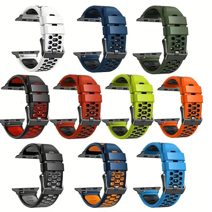 Sport Silicone Strap For Apple Watch Ultra 2 49mm Bracelet Wristband For Apple Watch Series 9 8 7 SE 6 45mm 44mm 42mm Accessory