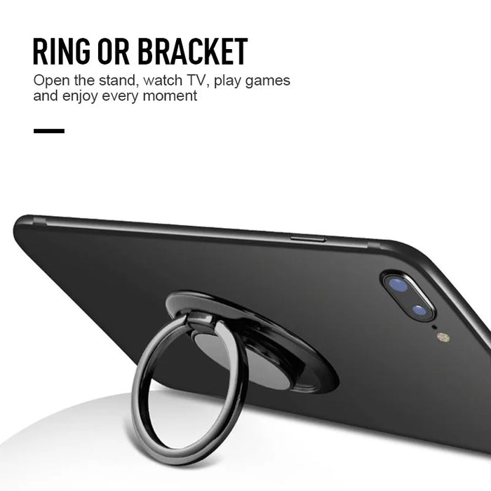 Finger Ring Holder Stand Grip 360 Rotating For Mobile Phone Car Magnetic Mount Phone Back Sticker Pad Unniversal Bracket