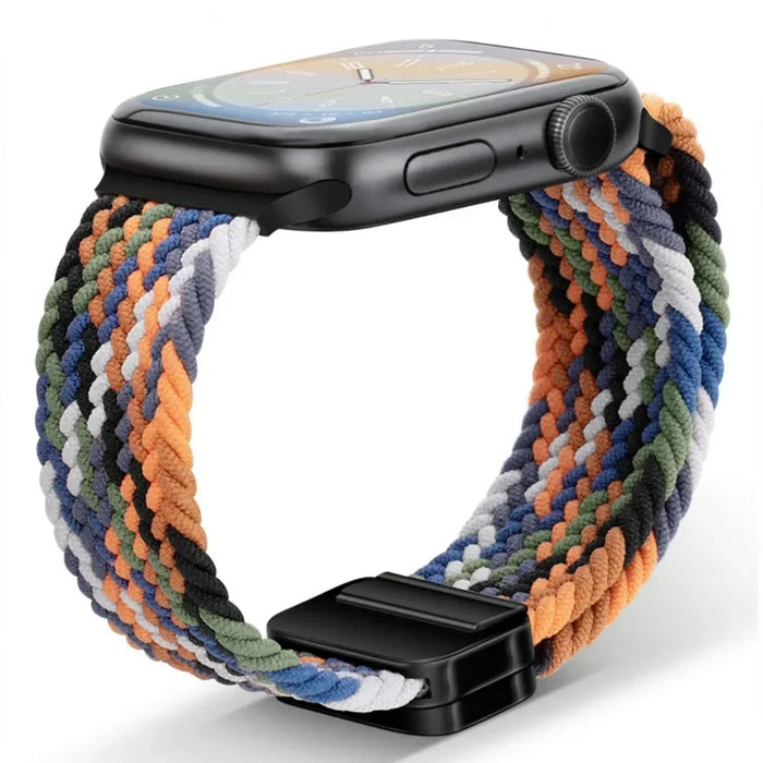 Woven nylon strap For Apple Watch 10 42mm 46mm Ultra 2 49mm 9 8 7 45mm 41mm breathable bracelet For iwatch 6 5 4 3 SE 44mm 40mm