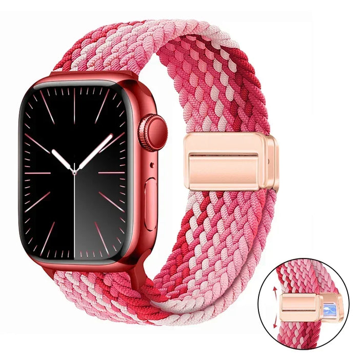 Woven nylon strap For Apple Watch 10 42mm 46mm Ultra 2 49mm 9 8 7 45mm 41mm breathable bracelet For iwatch 6 5 4 3 SE 44mm 40mm