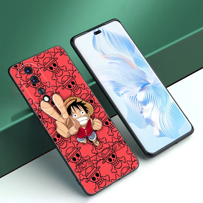 Anime One Piece Luffy Phone Case For Huawei Honor 70 90 Lite X40 GT X50 i X5 Plus X6A X6S X7A X8A X8B X6 X7 X8 X9 4G X9A X9B 5G