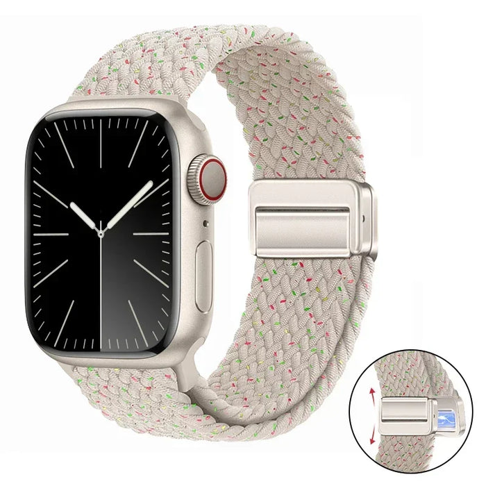 Woven nylon strap For Apple Watch 10 42mm 46mm Ultra 2 49mm 9 8 7 45mm 41mm breathable bracelet For iwatch 6 5 4 3 SE 44mm 40mm