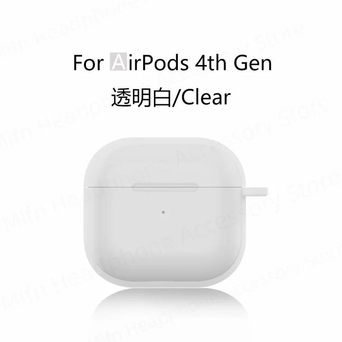 for new airpods 4 case apple earphone case Liquid Silicone Protective Case for airpods 4 Wireless Bluetooth Earphone Case Cover