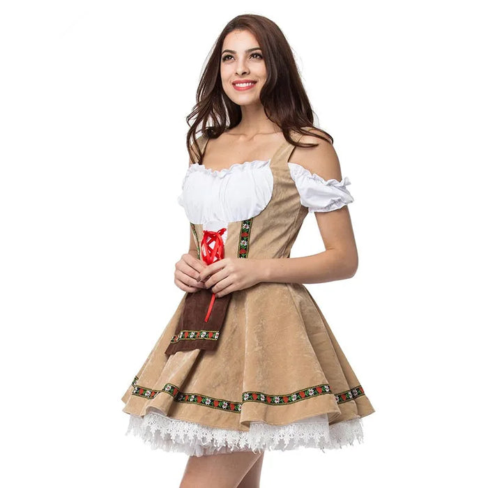 Male Woman Oktoberfest Costume Traditional Couple German Bavarian Beer Outfit Cosplay Halloween Carnival Festival Party Clothes