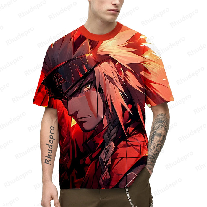 Anime T Shirt For Men Men's Cosplay T-shirt Hip Hop Clothing New Shirts 100-5XL Y2k Clothes Gift Harajuku Style 2024