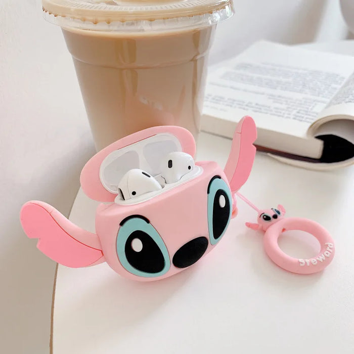 3D Cartoon Silicone Case for Airpods 1 2 3 Pro Wireless Earphone Protective Cover for Airpods Pro2 with Hook