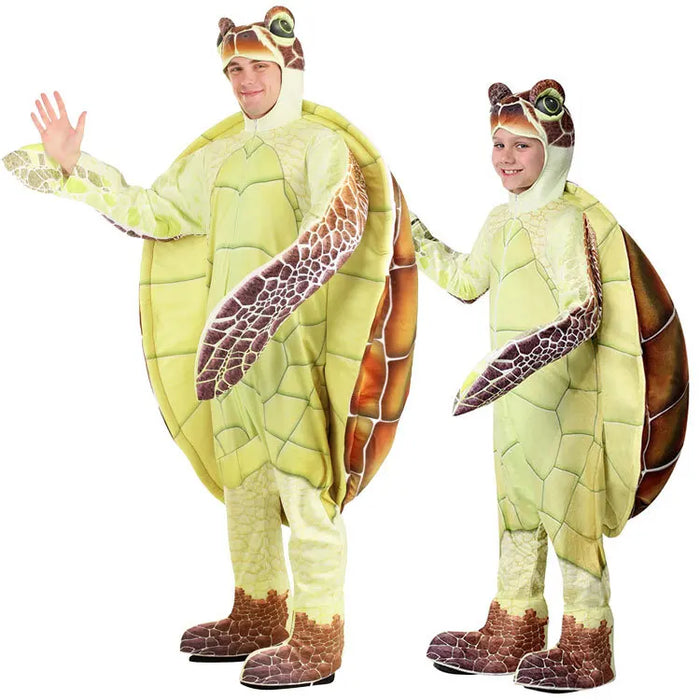 Halloween Turtle Cosplay Costume Set Children's Day Performance Performs Adult Children's Mobilization Animal SeaTurtle Clothing