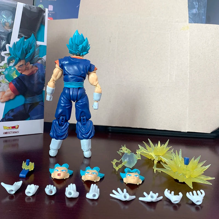 SHF Dragon Ball Super Saiyan Vegito Action Figure God Anime DragonBall Gokou Figurine Toy Christmas Gift Collection