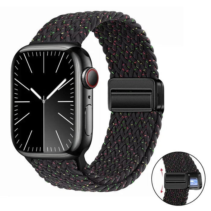 Woven nylon strap For Apple Watch 10 42mm 46mm Ultra 2 49mm 9 8 7 45mm 41mm breathable bracelet For iwatch 6 5 4 3 SE 44mm 40mm