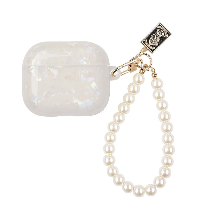 Girl Pearl Shell Keychain Case for AirPods Pro 2 3 1 Case for AirPods Pro2 Pro 2nd Generation Airpod Pro Case Silicone