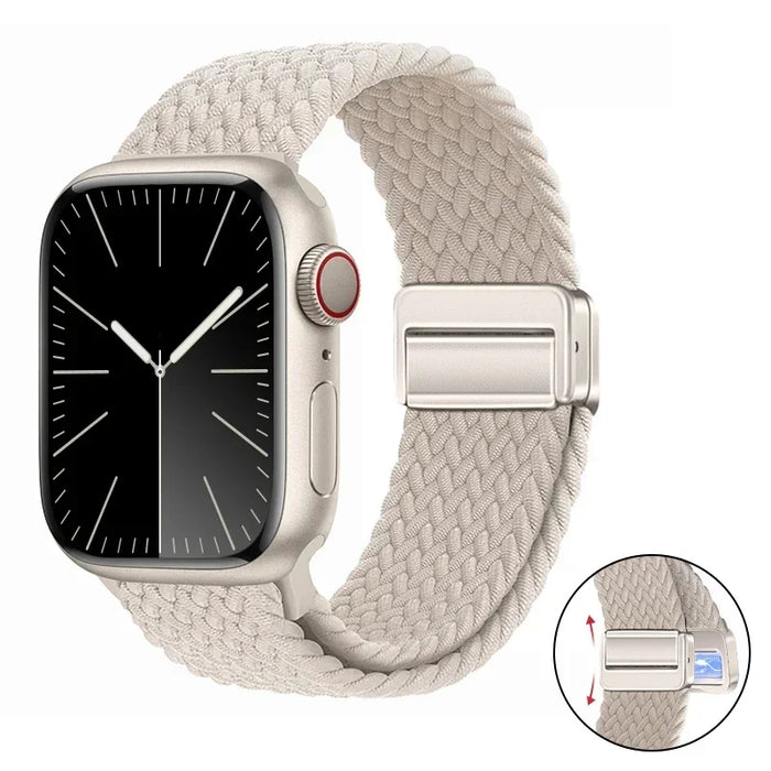 Woven nylon strap For Apple Watch 10 42mm 46mm Ultra 2 49mm 9 8 7 45mm 41mm breathable bracelet For iwatch 6 5 4 3 SE 44mm 40mm