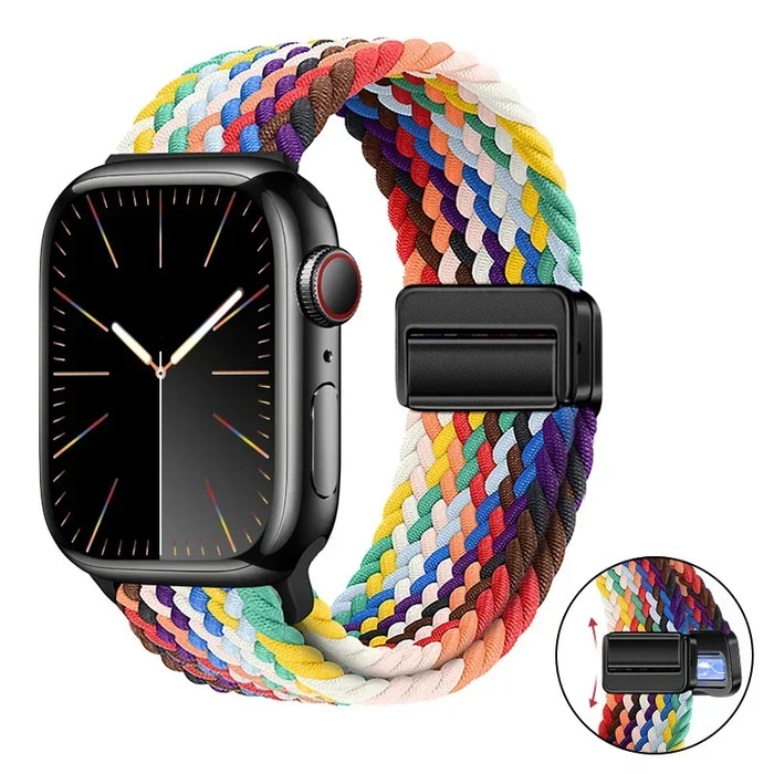 Woven nylon strap For Apple Watch 10 42mm 46mm Ultra 2 49mm 9 8 7 45mm 41mm breathable bracelet For iwatch 6 5 4 3 SE 44mm 40mm