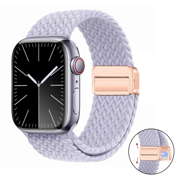 Woven nylon strap For Apple Watch 10 42mm 46mm Ultra 2 49mm 9 8 7 45mm 41mm breathable bracelet For iwatch 6 5 4 3 SE 44mm 40mm