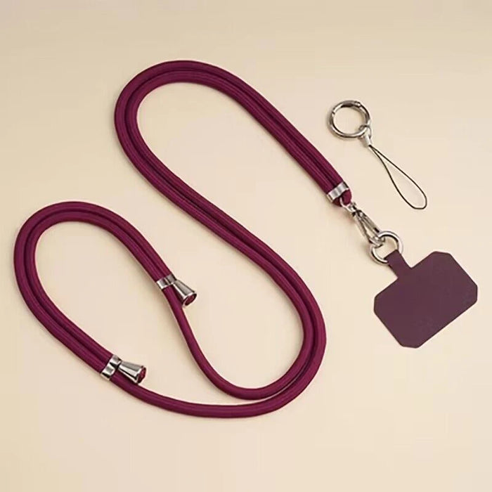 Crossbody Lanyard Necklace Strap Universal Mobile Phone Adjustment Long Hanging Rope With Clip Anti-Lost Lanyard