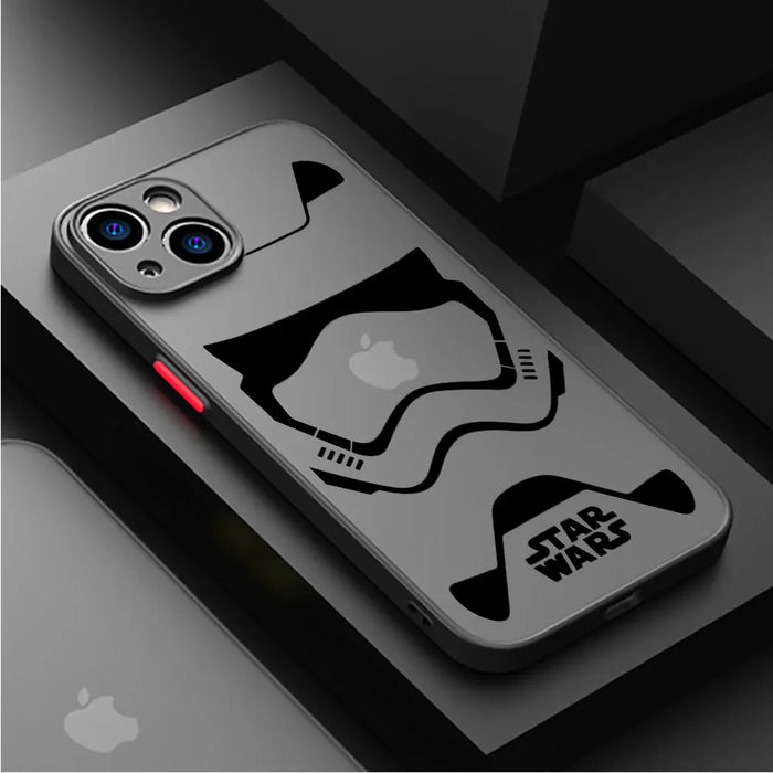 Case For Apple iPhone 15 14 13 12 Pro Max 14 Pro Black Matte Phone Funda Darth Vader Star Wars