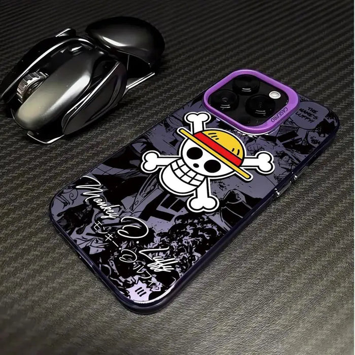 Ones Pieces Luffyy Logo Phone Case for Apple iPhone 15 16 Pro Max 14 Pro Pro Max 14 16 Plus Shockproof Protective Cover