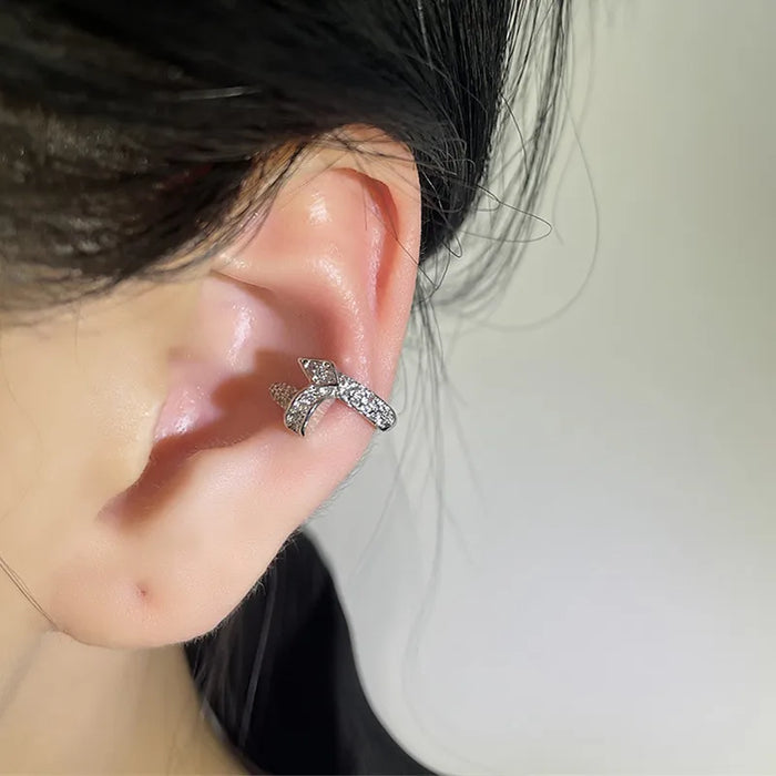 1Pcs Ear Cuff Earrings Non-Piercing Zircon Geometric Cuff Ear Clip Earring For Women Punk Party Jewelry