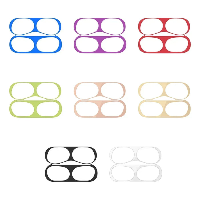 AirPods Sticker for Apple Airpods 1 2 3 Pro Pro2 Earphone Charging Box Dustproof Sticker Waterproof Metal Dust Guard Stickers