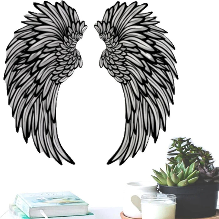 Black Angel Wings Luminous wings wall hangings, iron arts and crafts decoration