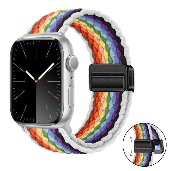 Woven nylon strap For Apple Watch 10 42mm 46mm Ultra 2 49mm 9 8 7 45mm 41mm breathable bracelet For iwatch 6 5 4 3 SE 44mm 40mm