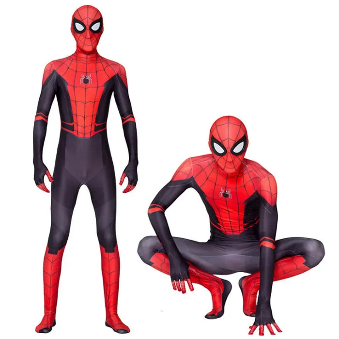 High Quality Spiderman Superhero Costume Bodysuit For Kids Adult Spandex Zentai Halloween Party Cosplay Jumpsuit 3D Style