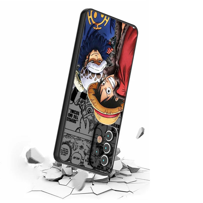 Anime Cartoon Ones Piece Frosted Translucent For Samsung A53 A52 A33 A32 A51 A71 A21S A13 A73 A50 A22 A12 5G Soft Phone Case