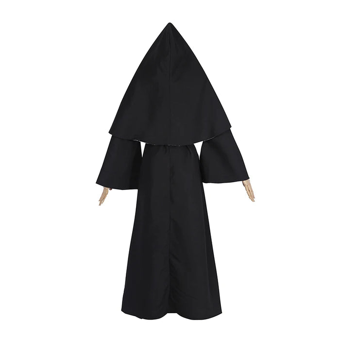 ROLECOS The Nun Cosplay Costume Horror Films Cosplay Cross Ghost Halloween Costume The Conjuring Black Women Halloween Costume