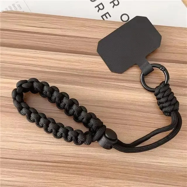 Handwoven adjustable mobile phone universal lanyard wrist strap Outdoor sports convenient safety anti-drop rope