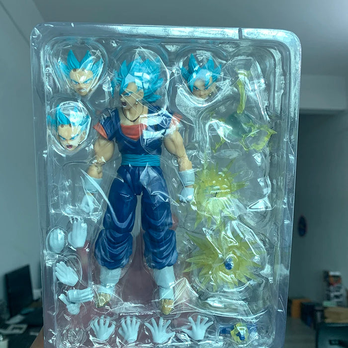 SHF Dragon Ball Super Saiyan Vegito Action Figure God Anime DragonBall Gokou Figurine Toy Christmas Gift Collection