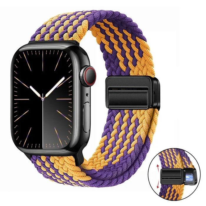 Woven nylon strap For Apple Watch 10 42mm 46mm Ultra 2 49mm 9 8 7 45mm 41mm breathable bracelet For iwatch 6 5 4 3 SE 44mm 40mm