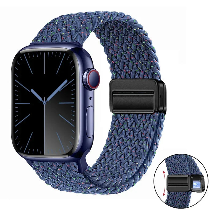 Woven nylon strap For Apple Watch 10 42mm 46mm Ultra 2 49mm 9 8 7 45mm 41mm breathable bracelet For iwatch 6 5 4 3 SE 44mm 40mm