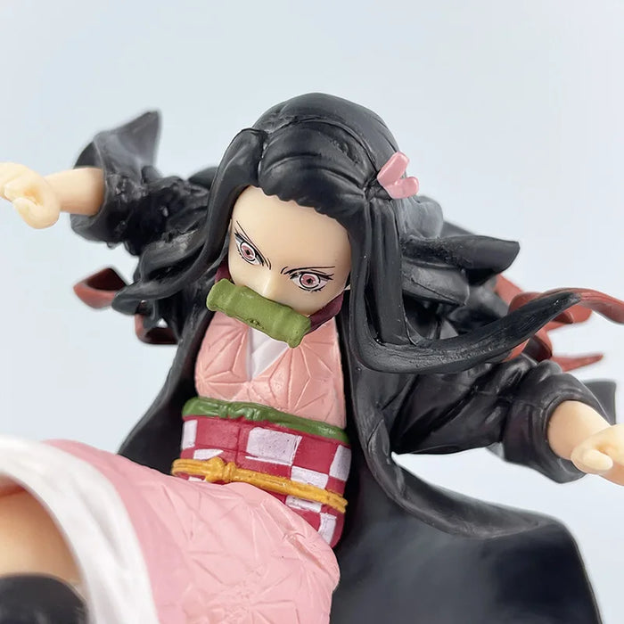 Anime Demon Slayer 17cm Nezuko Kamado Exploding Blood Action Figure Collectible Anime Peripheral Model Toy Ornament Doll Gift